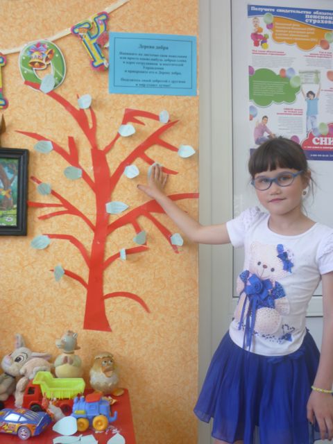 Первые отзывы на Дереве добра оставили дети и их мамы