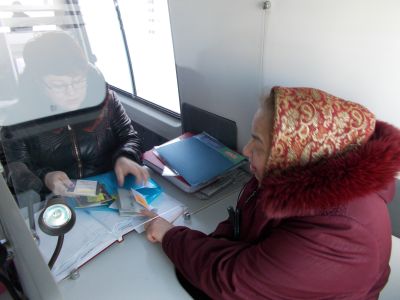 Мобильная клиентская служба побывала  в Сосновском районе Челябинской области