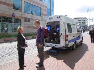 В Янтарном крае продолжает работать передвижная мобильная клиентская служба ПФР 