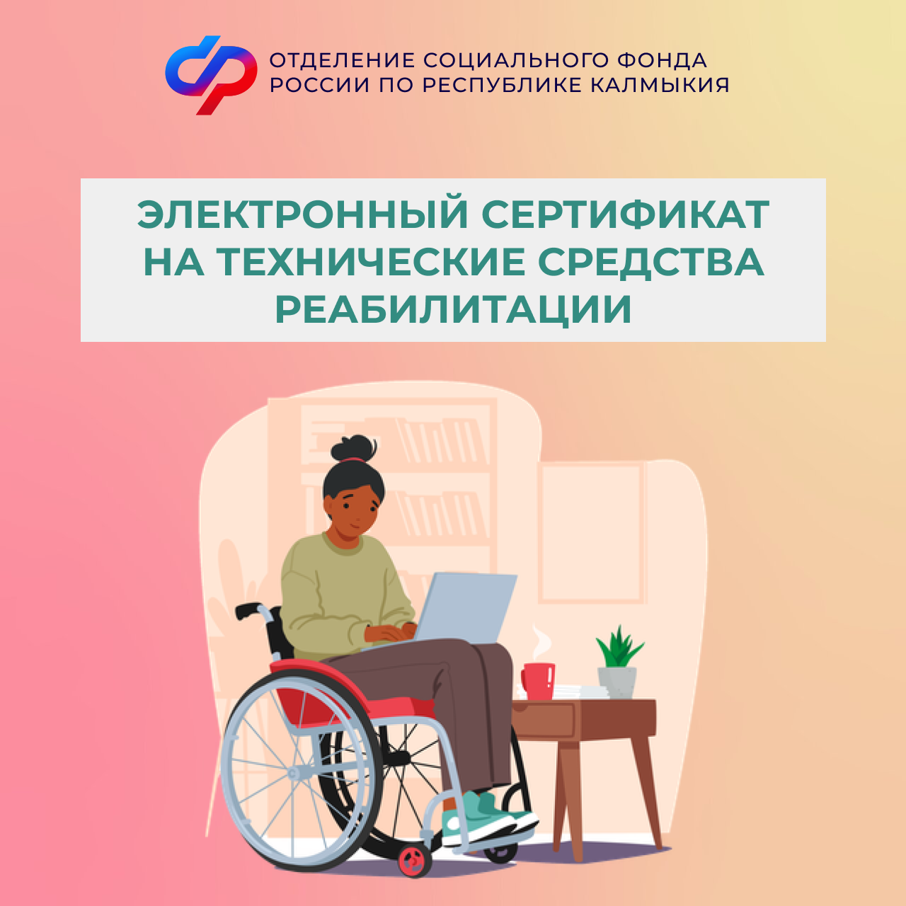 Отделение СФР по Республике Калмыкия оформило более 51 тысячи технических средств реабилитации с помощью электронного сертификата в прошлом году