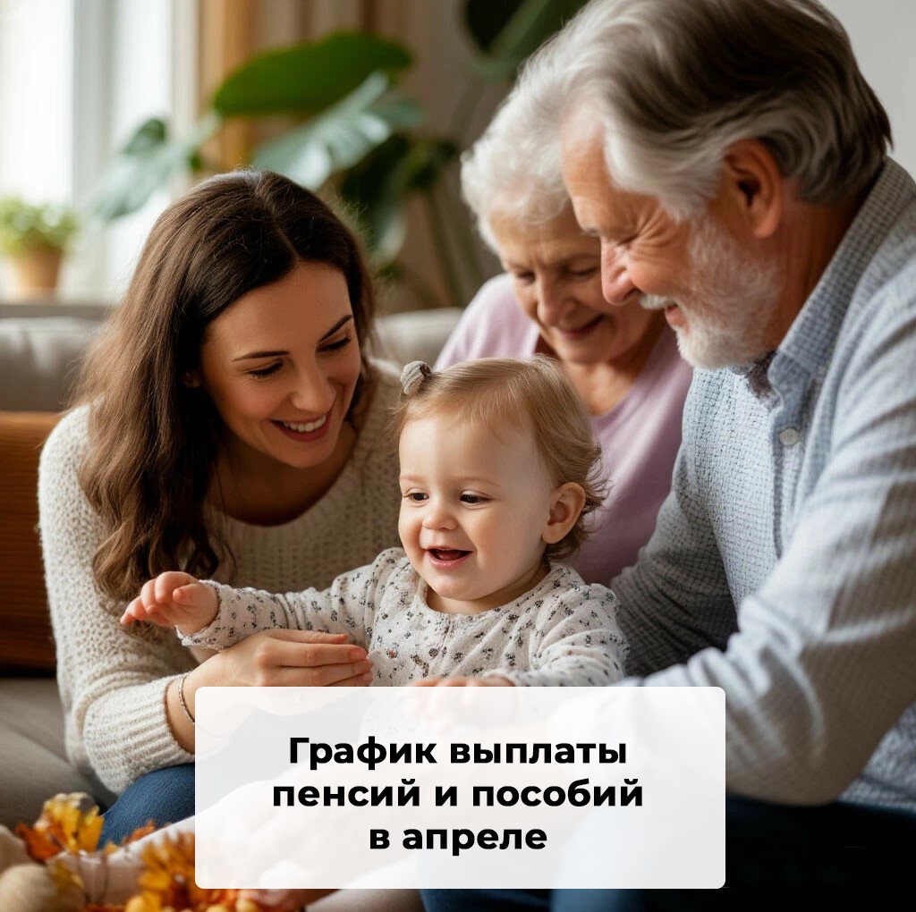 График выплаты пособий и пенсий в Калужской области в апреле 2026 года