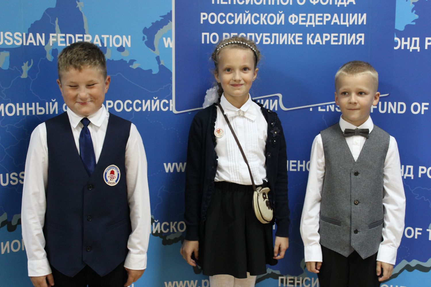 Управляющий ОПФР по Карелии напутствовал первоклашек в школу