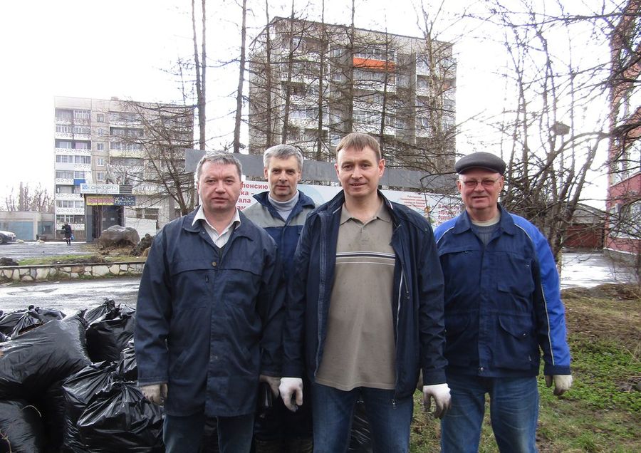 Предпраздничный субботник в Кондопоге