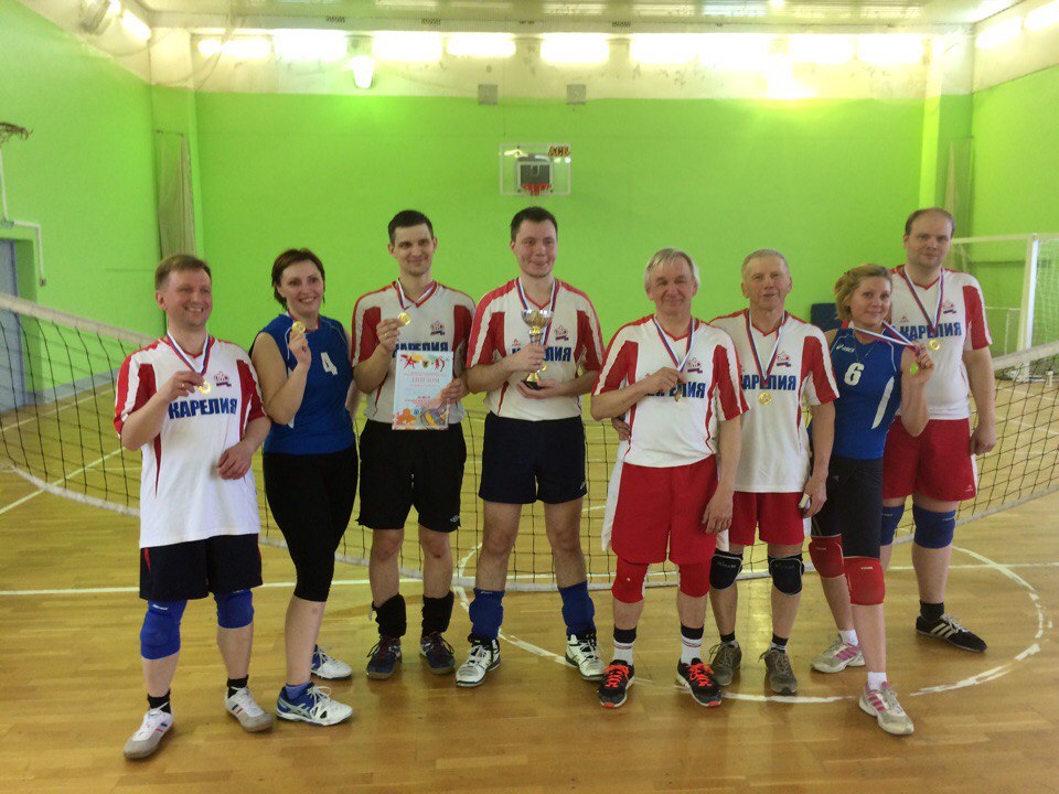 Команда Пенсионного фонда Карелии - лучшая среди министерств и ведомств  по волейболу