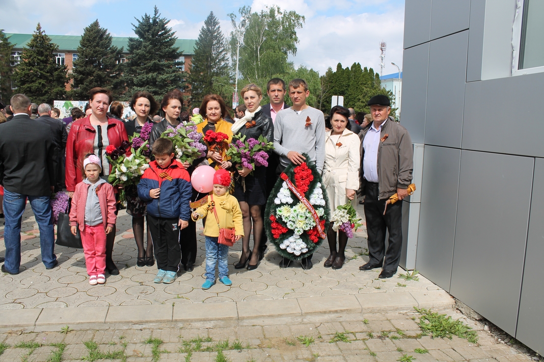 Сотрудники Управления ПФР в Брюховецком районе приняли участие в митинге к 70-летию Победы