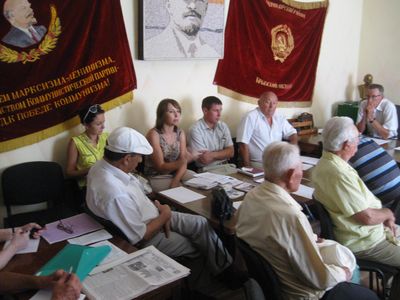 Встреча с представителями Черноморской районной общественной организации  социальной поддержки ветеранов войны, труда и военной службы