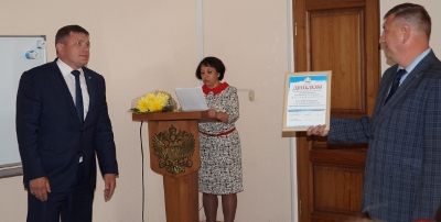 Поздравление у главы города