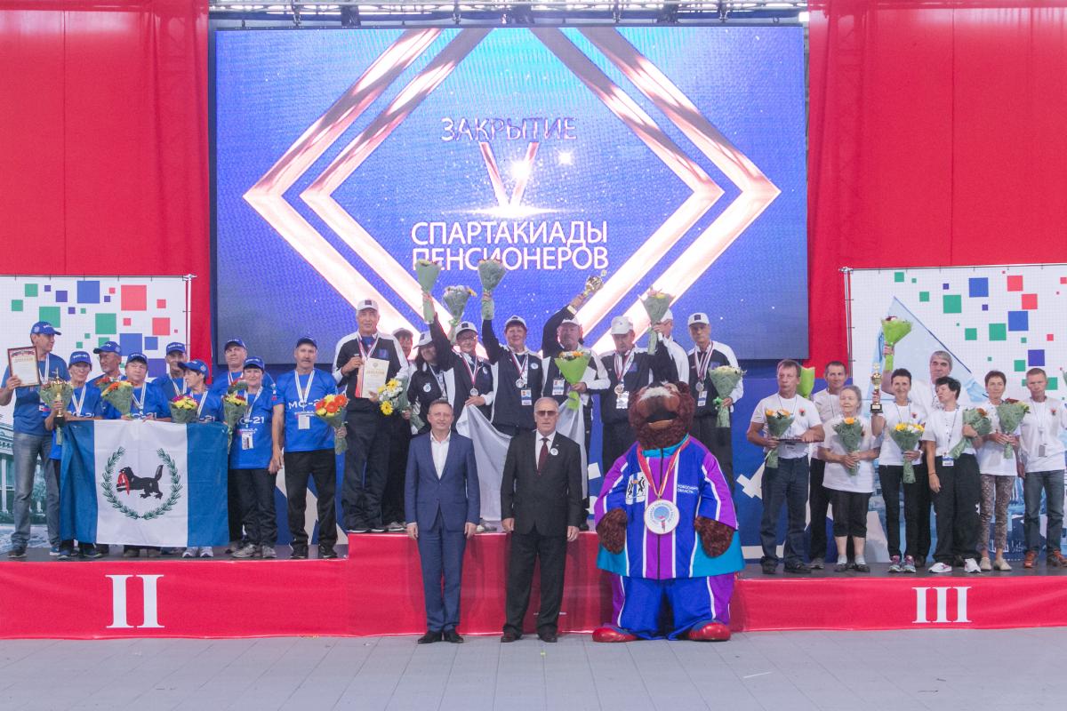 На V Спартакиаде пенсионеров России команда Московской области – на пятом месте, команда Москвы – на седьмом