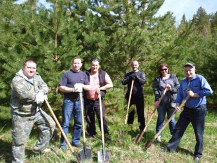 Сотрудники Управления ПФР № 41 по г. Москве и Московской области приняли участие в акции «Лес Победы»