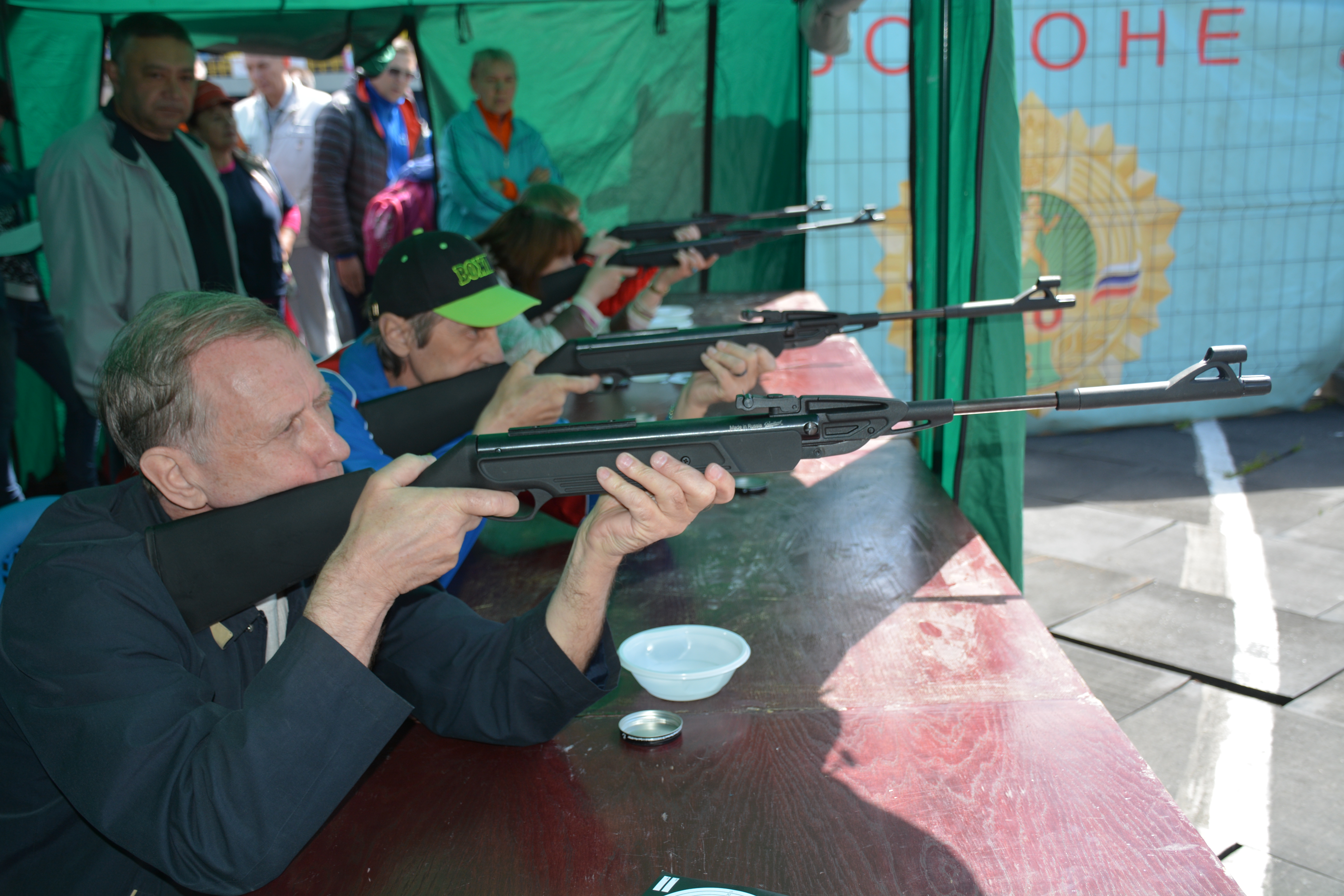 Соревнования по стрельбе на Спартакиаде пенсионеров Москвы