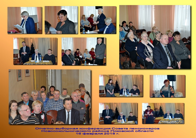 Пенсионеры Новосокольнического района провели отчетно-выборную конференцию