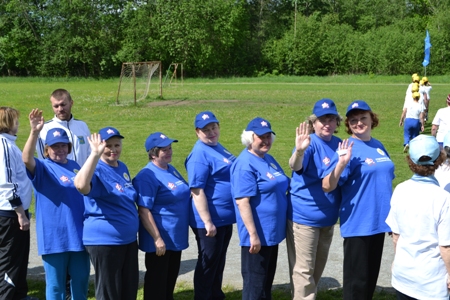 Команда Управления ПФР в г. Пскове и Псковском районе вышла на «Веселые старты»