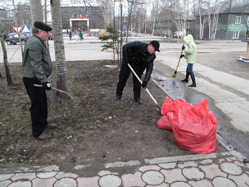 Управление ПФР в Ленском районе за чистый город!