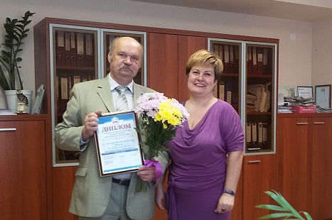 Награждение победителя конкурса «Лучший страхователь 2015»