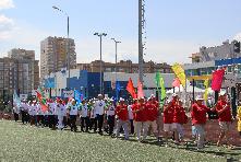 Эдуард Вафин принял участие в торжественной церемонии открытия спартакиады пенсионеров 