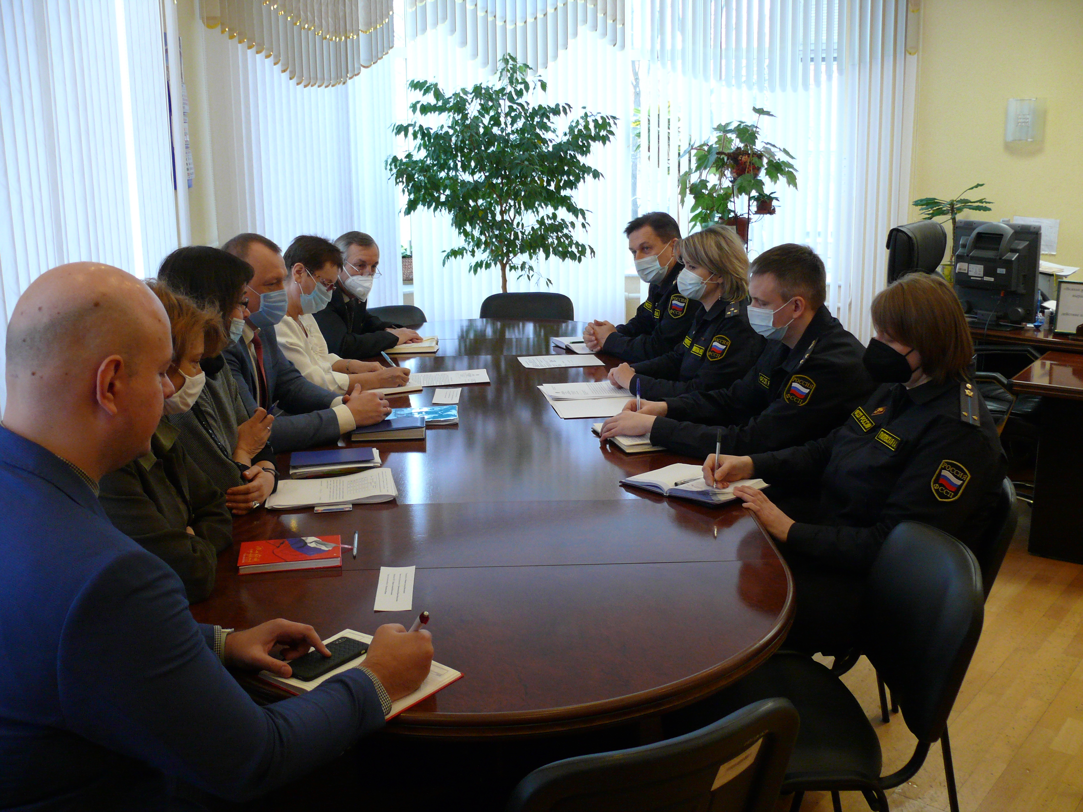 В Отделении ПФР по Тульской области состоялась рабочая встреча с представителями Управления ФССП по Тульской  области