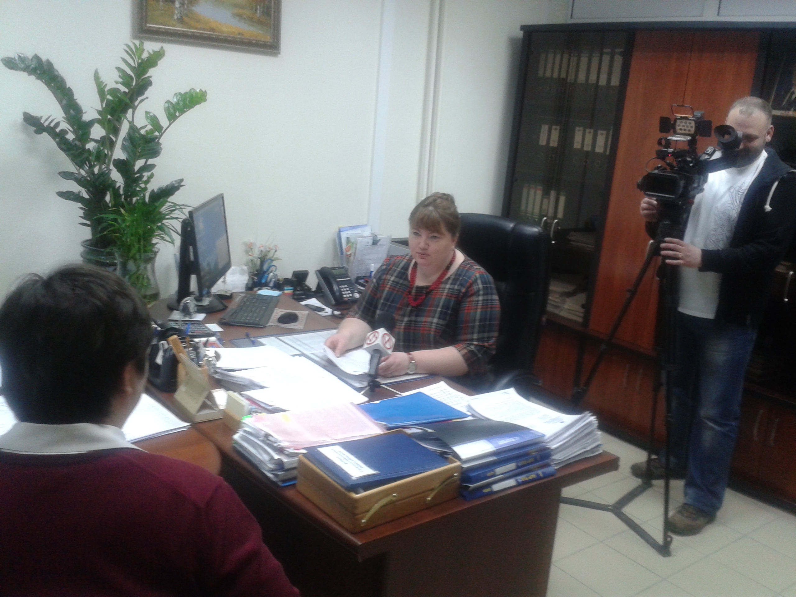 В УПФР в городе Новом Уренгое начальником Управления Бавриной О.В. дано интервью для ТРК Импульс.