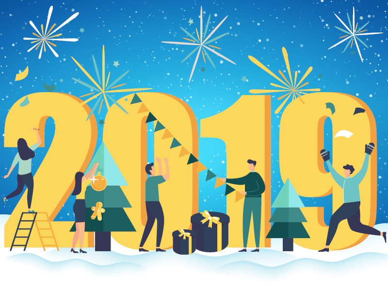 Пенсионный фонд поздравляет россиян с Новым годом!