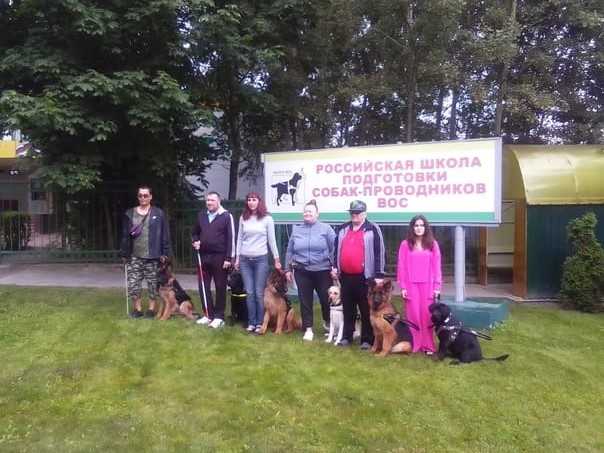 Отделение Фонда по Республике Калмыкия выдало инвалиду по зрению собаку-проводника